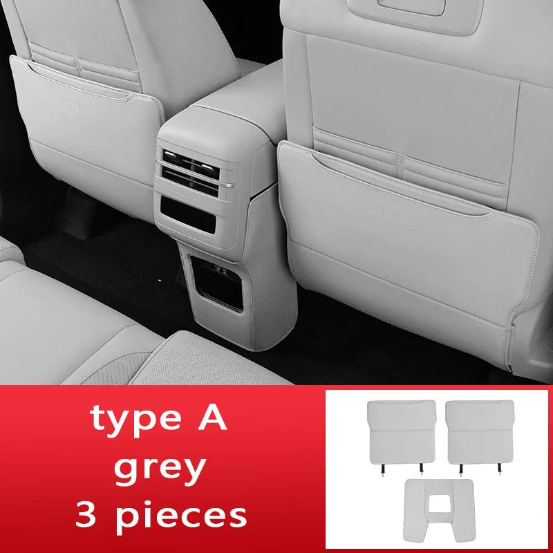 BYD Ti7 Seat Back Protector Mat with Storage - type A