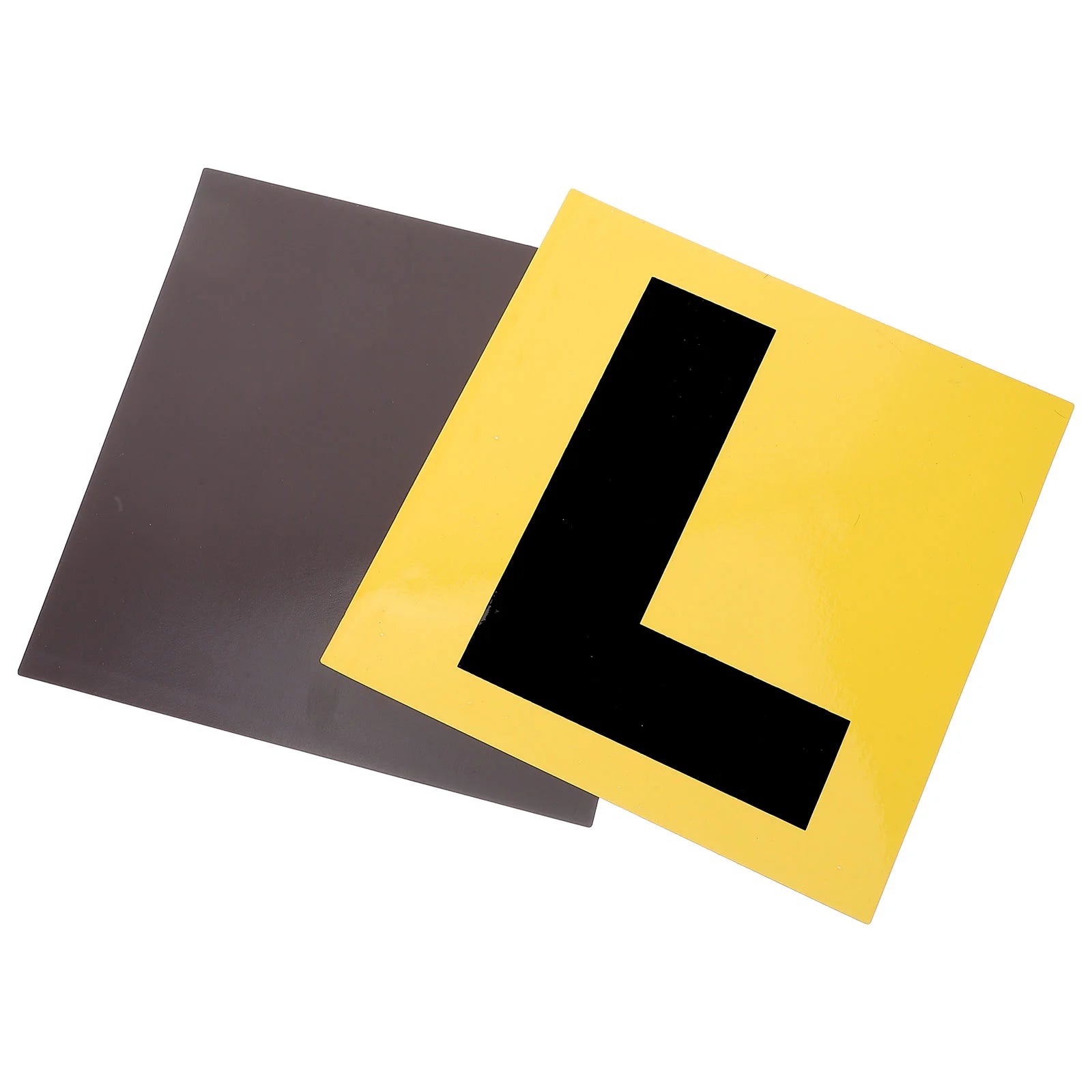 Magnetic L-Plate Stickers 2 Pcs– Car Learner Driver Signs, Easy Apply & Remove - 