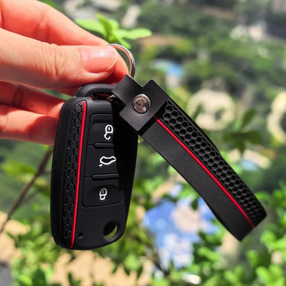 VW Passat & Golf MK4–MK6 Silicone Key Cover with Keychain - B style