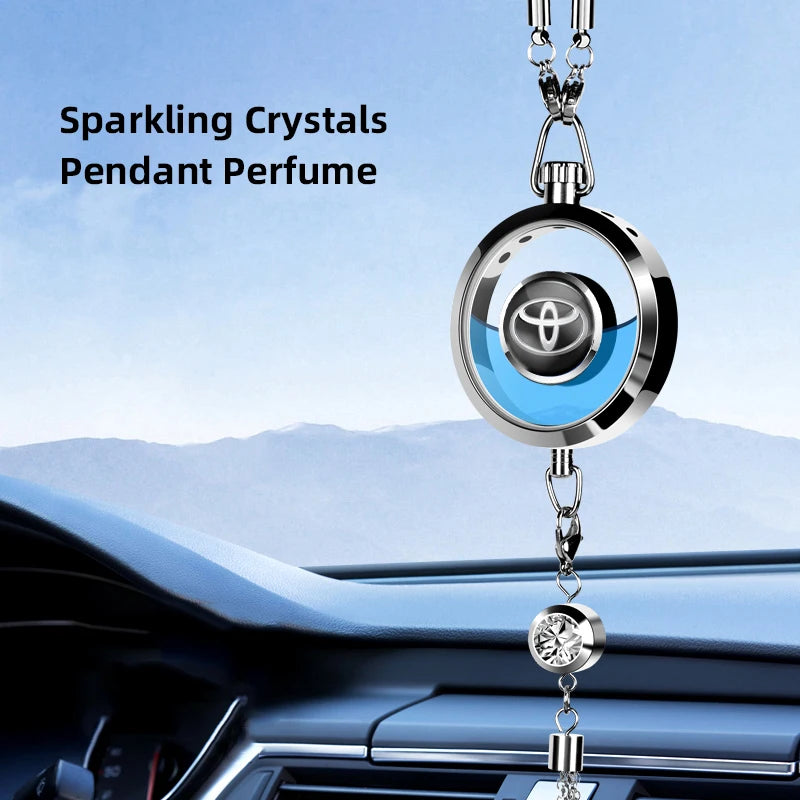 Toyota & GR Metal Lace Car Perfume Pendant Air Freshener