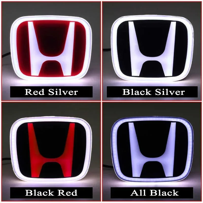 Honda LED Light Emblem Badge – Illuminated Front Rear Trunk Logo