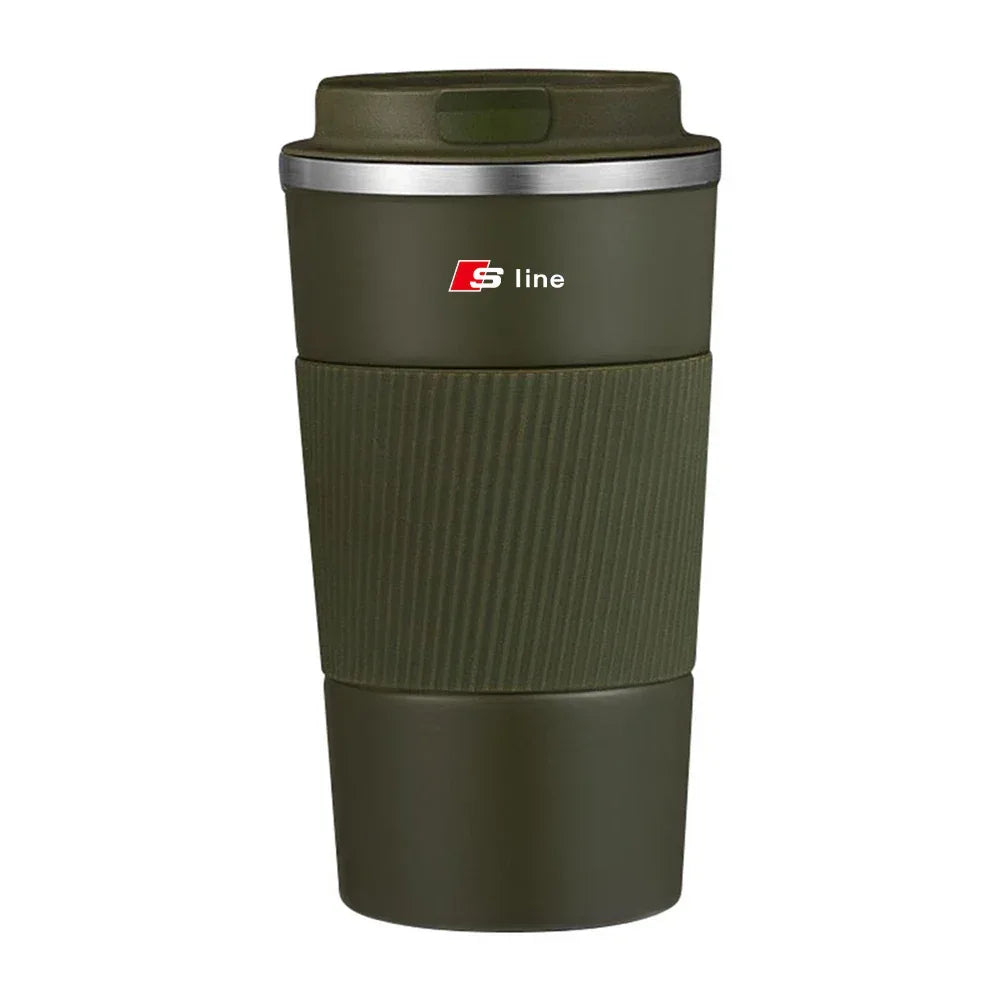 Audi Stainless Steel Thermos Mug - A3 A5 A6 A7 Q3 Q5 Q7 TT S-Line
