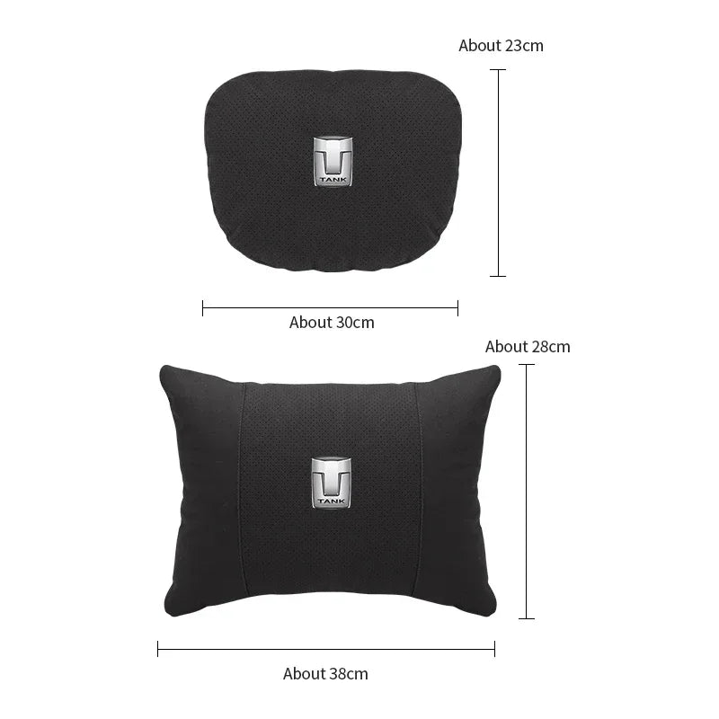 GWM Tank Neck Pillow & Lumbar Support Cushion - Cognac Neck Pillow
