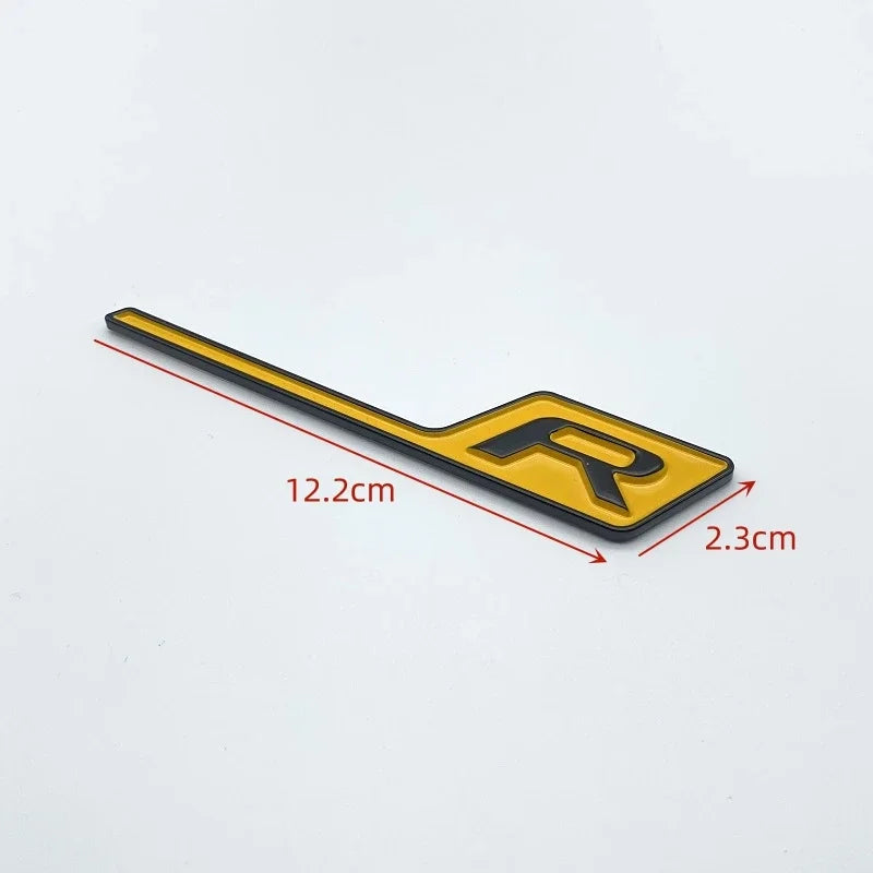 Mercedes GLS R Letters Badge - Yellow Black R