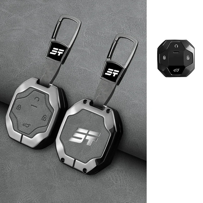Chery Jetour Traveler 2023-2024 Zinc Alloy TPU Key Case Cover