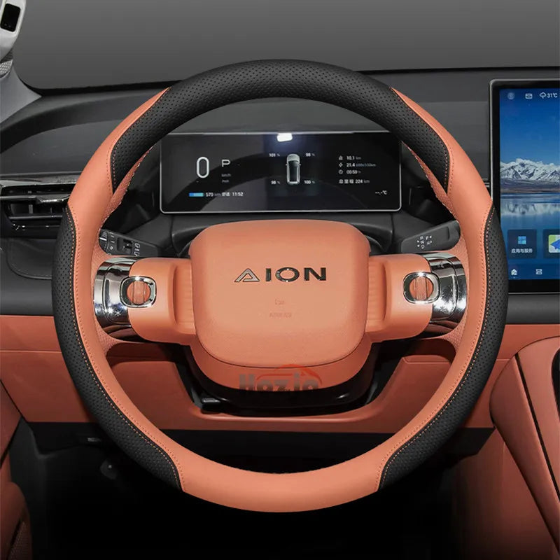Leather Steering Wheel Cover for GAC Aion V 2024 2025 2026