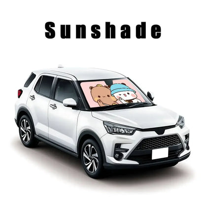 Bubu Dudu Universal Car Sunshade Windscreen Folding Visor Cover - A