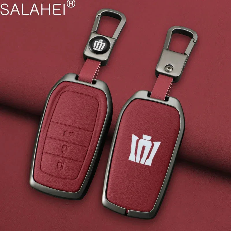 Toyota Key Cover - Zinc Alloy Case - B-red keyring