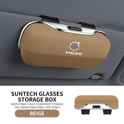 Volvo Car Sunglasses Holder Clip - Beige VOLVO