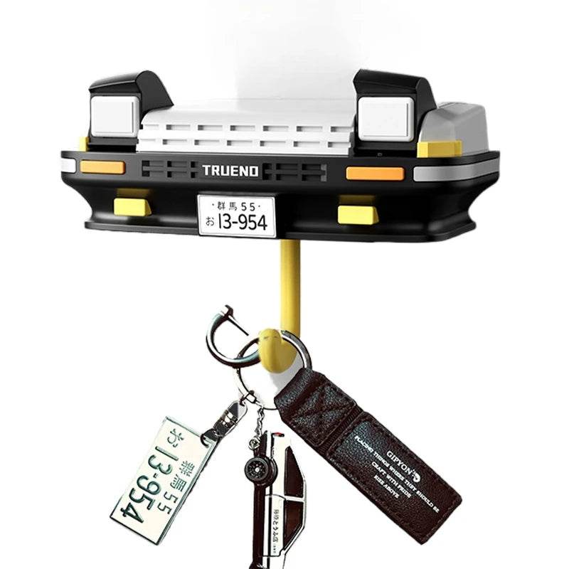 AE86 Headlight Wall Key Holder for Car Enthusiasts & JDM Decor - White