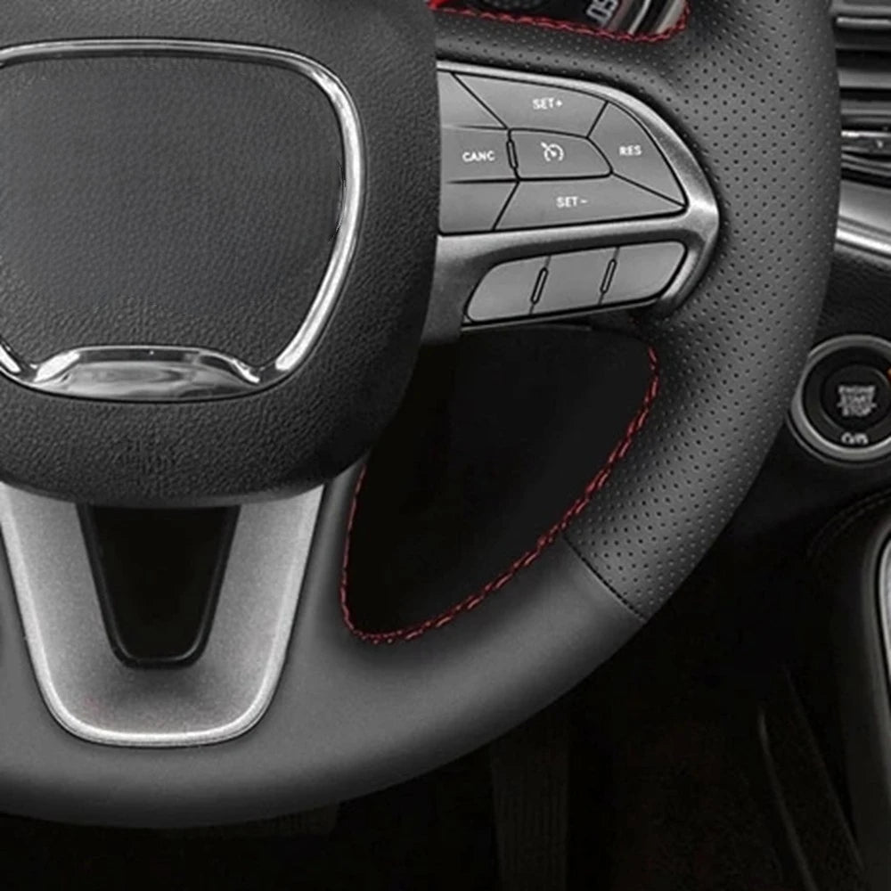 Dodge Hand-Stitched Leather Steering Wheel Cover