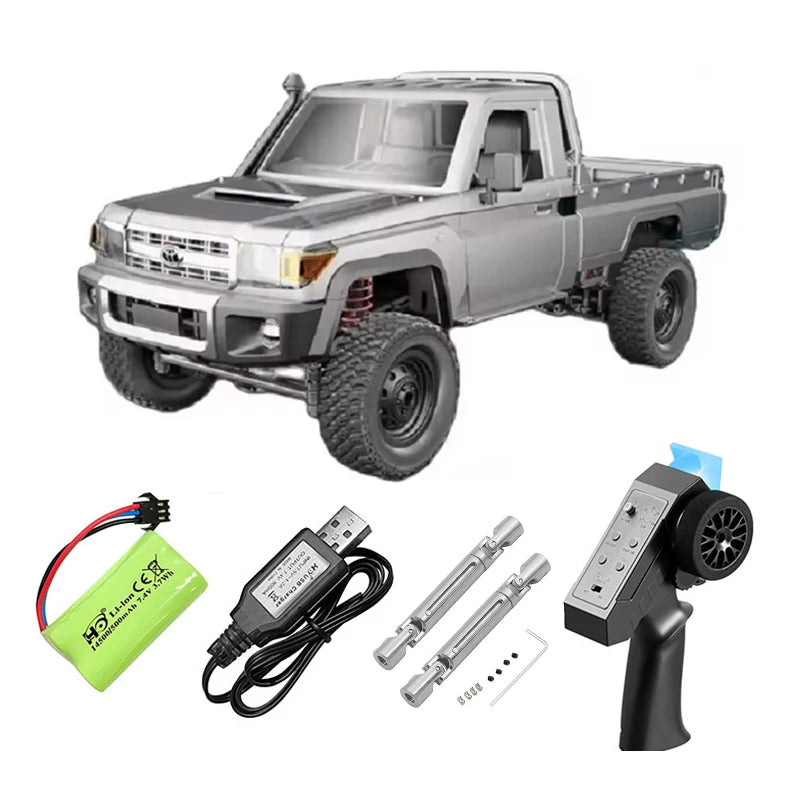 MN82 Series RC Pickup Truck – 4WD Off-Road Climbing Car - MN82 Red-1B