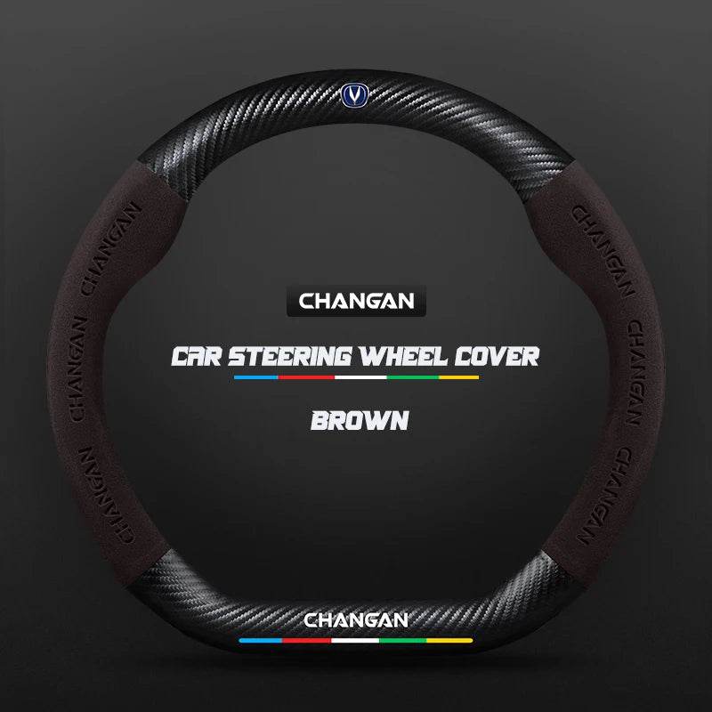 Changan Leather Steering Wheel Cover for CS35 Plus CS85 CS75 CS95 CS15 Eado Raeton - 