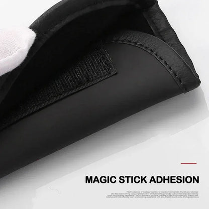 Hyundai Ioniq 6 Leather Seat Belt Shoulder Pads - Blue