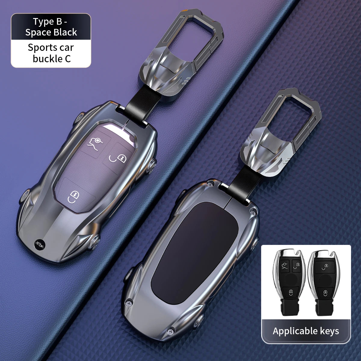 Mercedes-Benz Zinc Alloy Car Key Cover – A, C, E & S Class - YELLOW