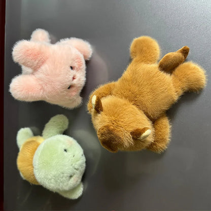 Magnetic Car Animal Plush Toys