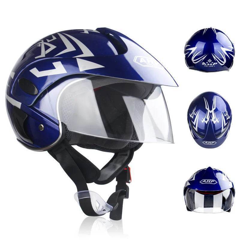 Kids Motorcycle & Motocross Helmet (3–9 Years) – ABS Unisex Safety Helmet for Dirt Bike, Bicycle, ATV & Downhill Riding - Purple