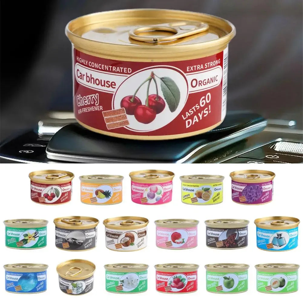 Bubble Gum Scent Car Air Freshener Organic Can Odor Eliminator - A