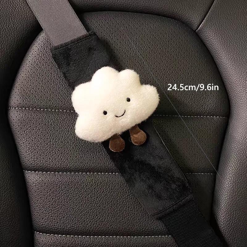 2pcs Cloud Cartoon Seat Belt Shoulder Pad Cover Cushion Protector