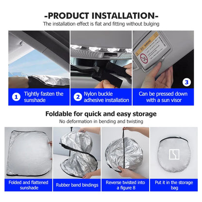 Zeekr Car Windshield Sunshade – Custom-Fit UV & Heat Protection