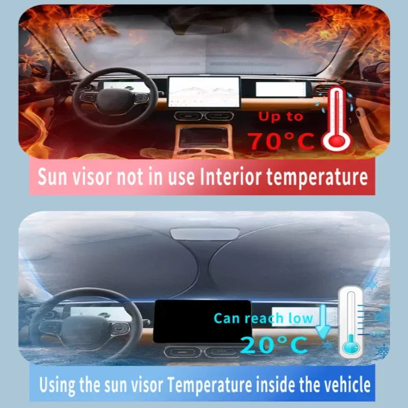 Front Windshield Sunshade for Volkswagen T-Cross / Volkswagen Tacqua C11 (2018–2025) - 