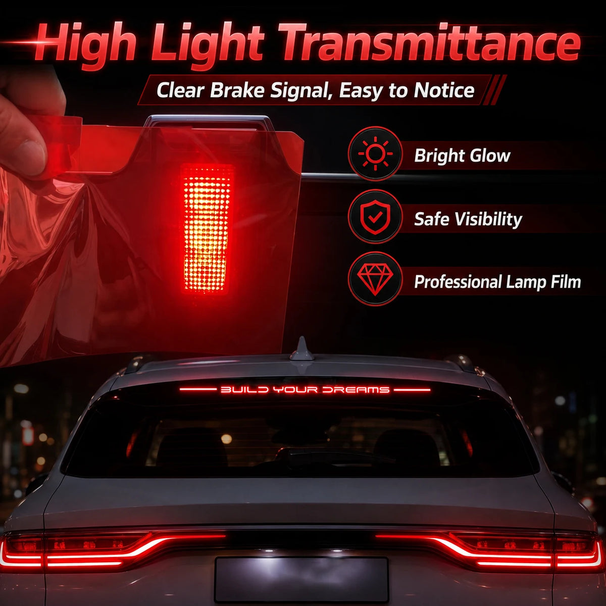 BYD Seal U and Song Plus Third Brake Light Decal