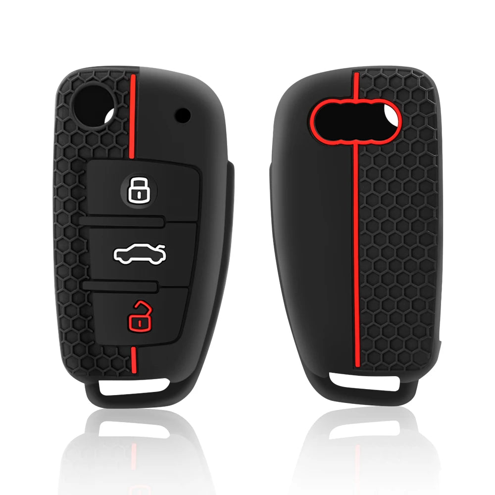 Audi Silicone Key Cap Set — A3, A4, A6, Q3, Q7, TT and RS