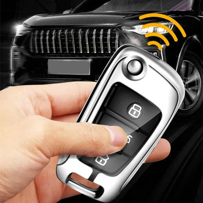 Zinc Alloy Leather Car Key Case Cover For Audi A3 S3 RS3 Keychain