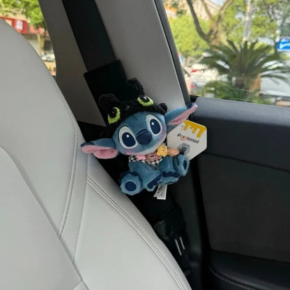 Stitch Car Seat Belt Cover Disney Cartoon Kawaii Plush Pad