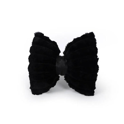 Cute Bow Car Neck Pillow Plush Headrest Cartoon Design Interior
