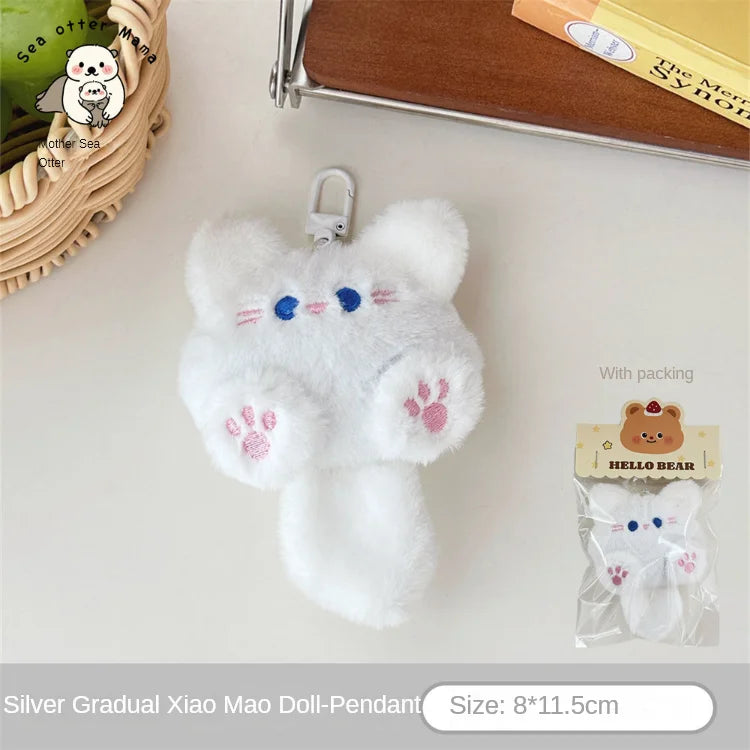Plush Cat Doll Pendant Keychain