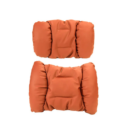 Bubble Cotton Car Headrest and Waist Cushion Set with Anti-Stain Leather