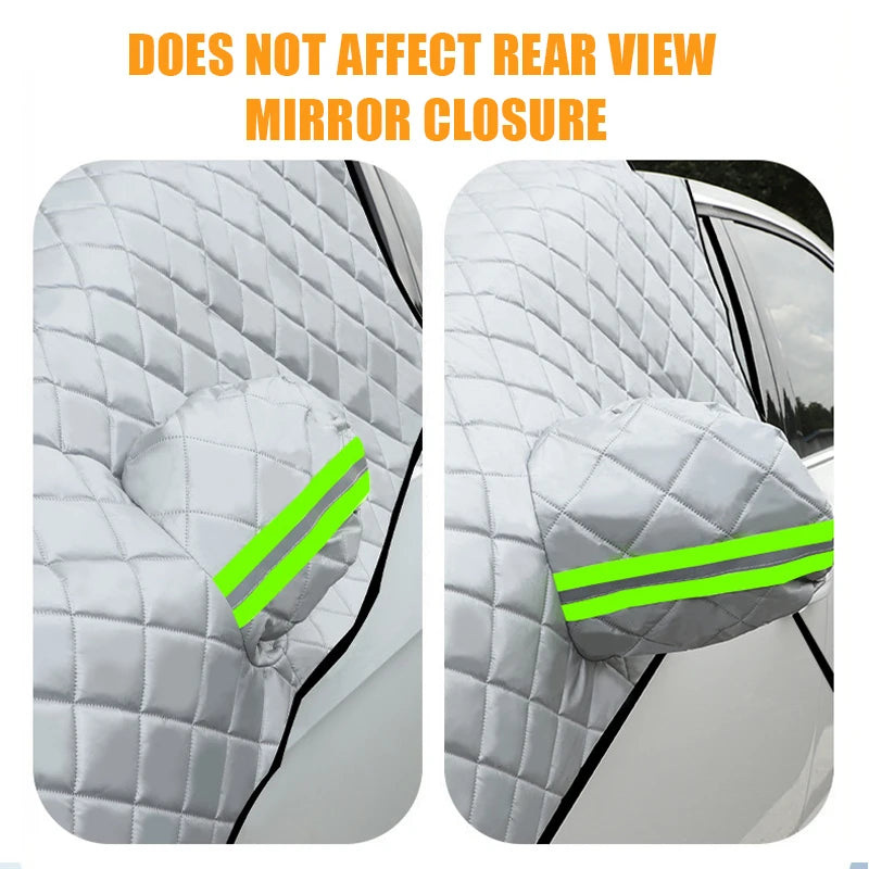 Car Hail Protector Half Cover | Outdoor Waterproof Sunshield & Dust Guard - 3 Layers CAR Thin