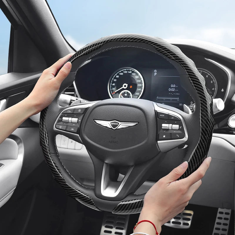 Genesis Carbon Fibre Snap-On Steering Wheel Cover
