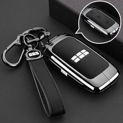 Zinc Alloy Leather Key Case Cover for Geely Galaxy EX5 E5 L6 L7