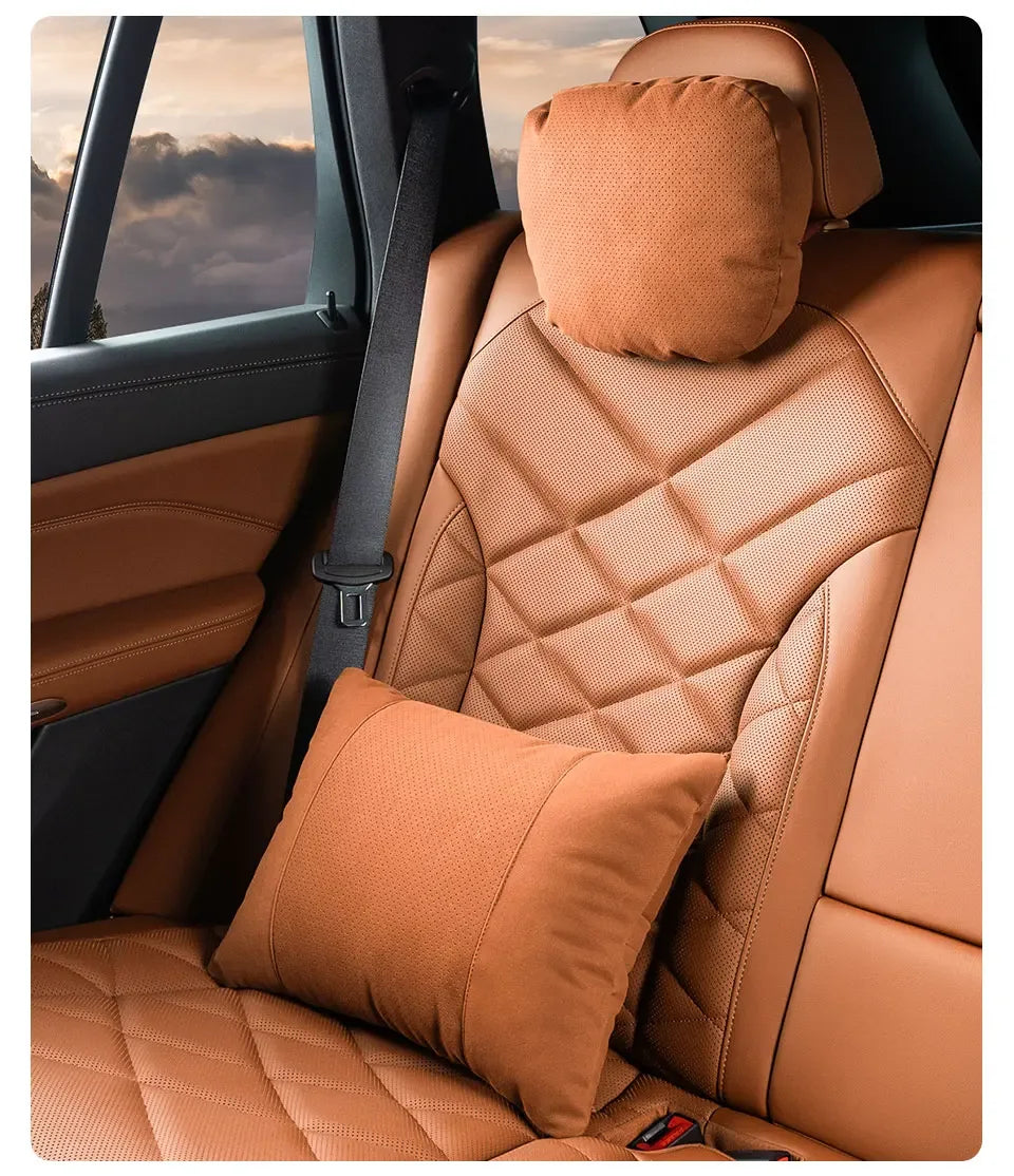 JETOUR Car Headrest Lumbar Support Pillow T2 T3 X70 X90 X95 - headrest red