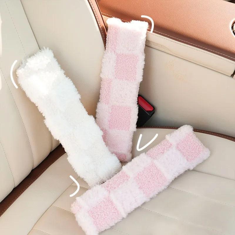 Kids Plush Seatbelt Cover Cartoon Cushion Shoulder Strap Pad