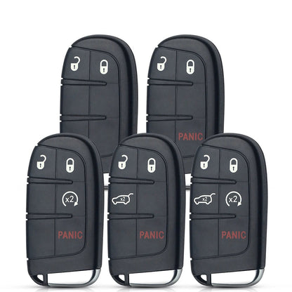 Jeep & Dodge Remote Key Shell — 2 to 5 Button, CY24 / SIP22