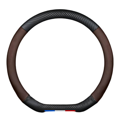 HAVAL Carbon Fiber Leather Steering Wheel Cover - Black