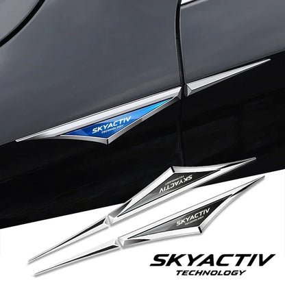 Mazda 3D Alloy Car Stickers – 2-Piece Decorative Emblem Set
