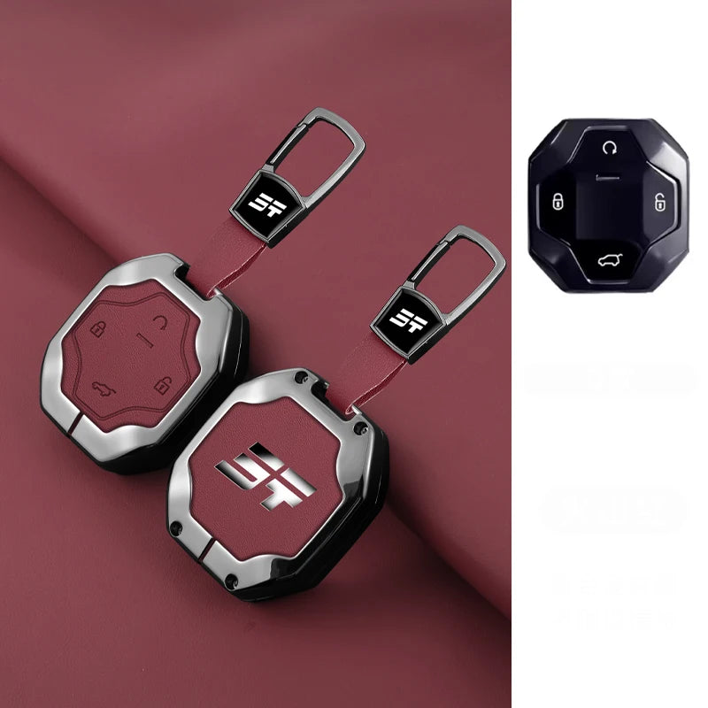 Chery Jetour Traveler 2023-2024 Zinc Alloy TPU Key Case Cover