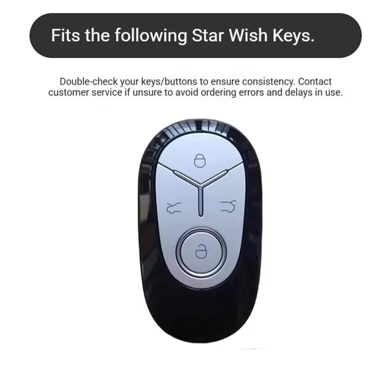 Geely EX2 Proton e.MAS 5 alloy key case - front view