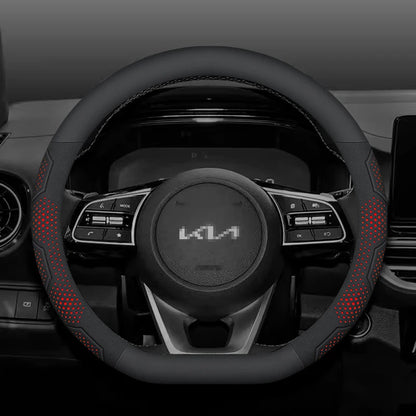Kia Carbon Fiber Suede Steering Wheel Cover