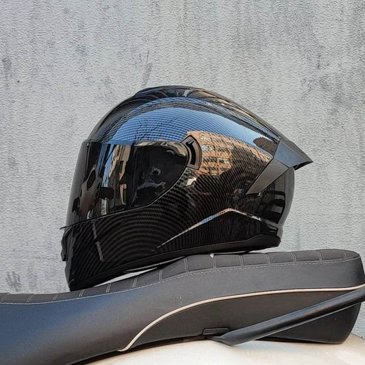 Double Visor Racing & Sports Motorbike Helmet - 17 / M