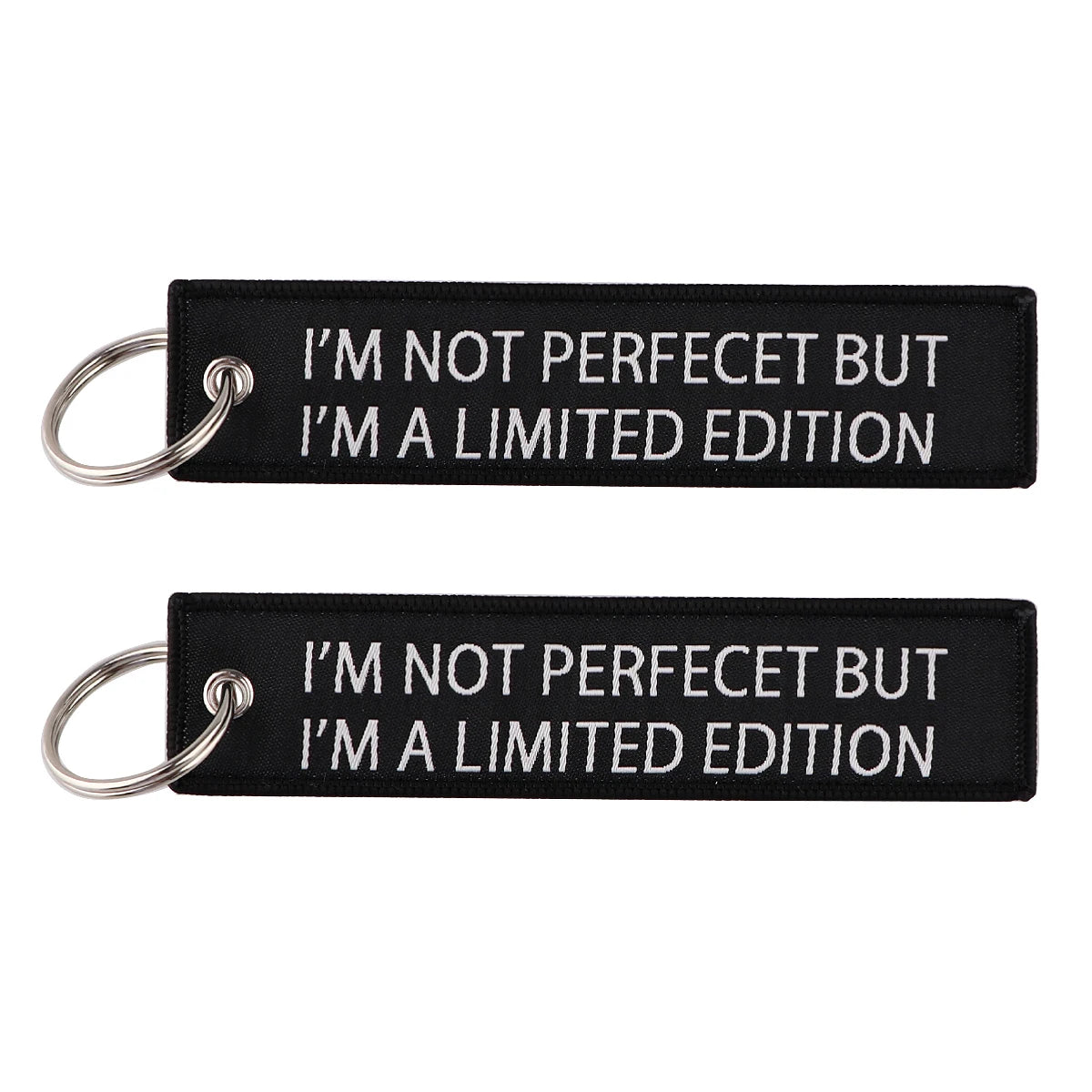 Embroidered Keys Tag Keychain - Personalized Key Identifier Fob