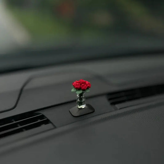 Mini Rose & Sunflower Car Vase