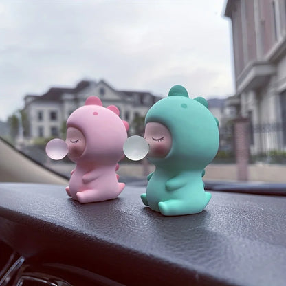 Bubble Dinosaur Car Dashboard Ornament
