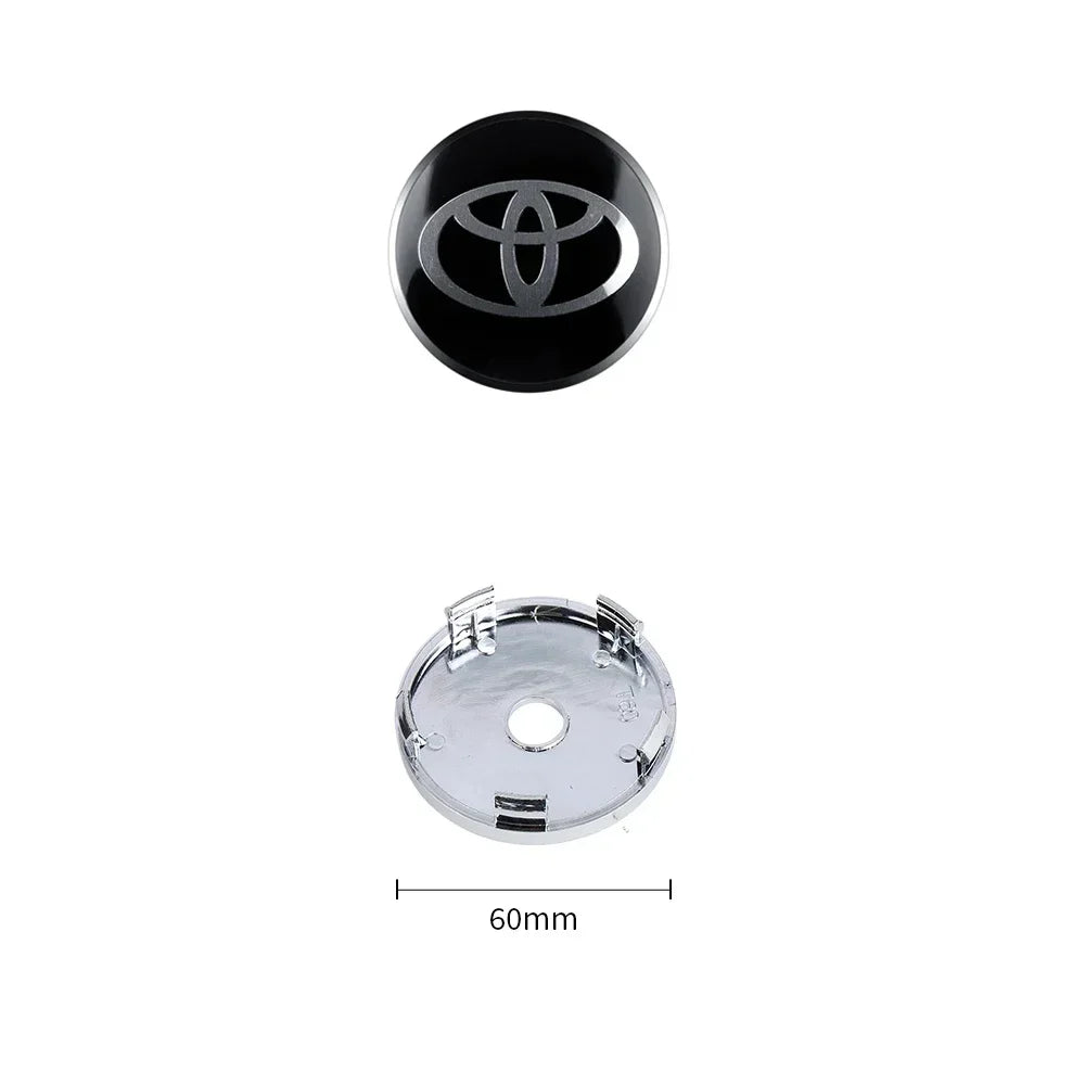 4Pcs 60MM Toyota Wheel Center Hub Caps