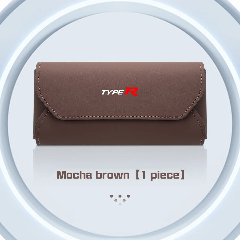 Honda Accord Civic CRV Magnetic Leather Glasses Case Holder