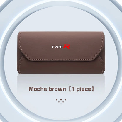 Honda Accord Civic CRV Magnetic Leather Glasses Case Holder